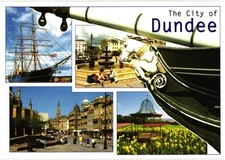 The City of Dundee Scotland Multi-View Postcard Unposted