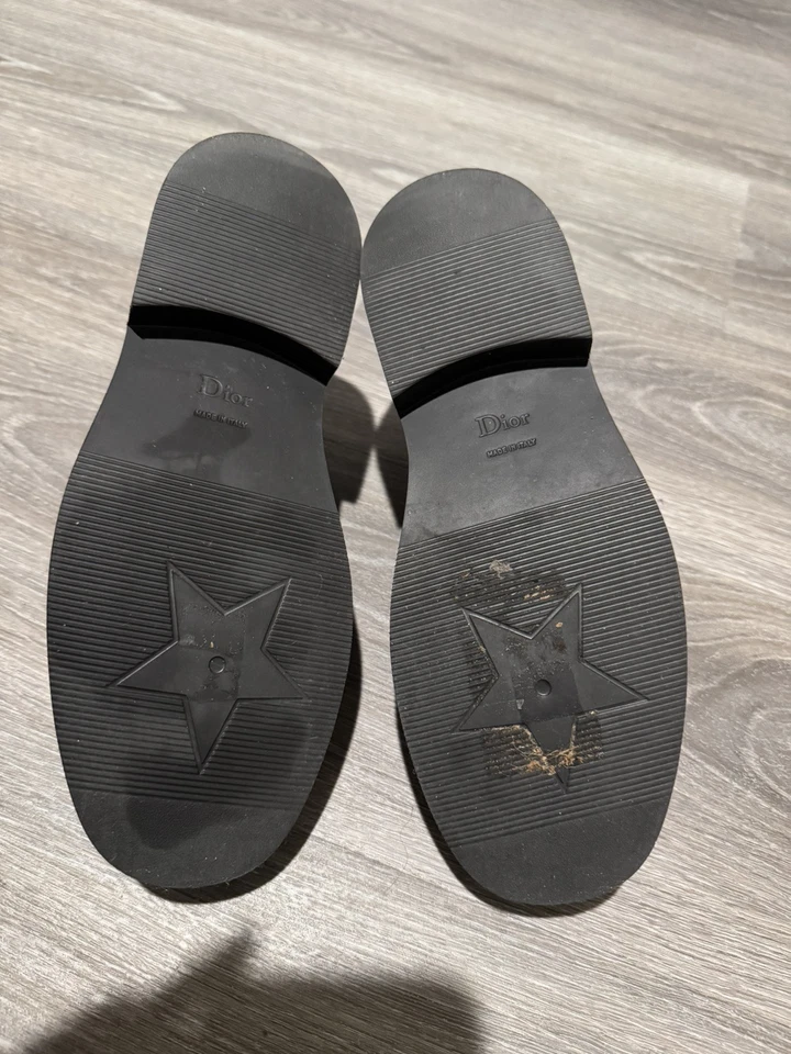 $1120 DIOR BOY матовые кожаные мокасины туфли в бордовый размер 36,5/6,5 США - Изображение 4 из 4