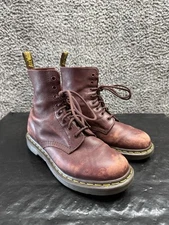 Doc Martens Pascal Smooth Leather 8 eye Oxblood Burgundy Boots UK 8 US 9