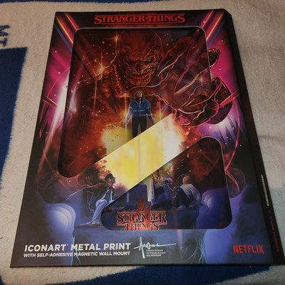 Scanavo North America  Stranger Things ICONART Metal Print 18'' x 13'' NEW in Box