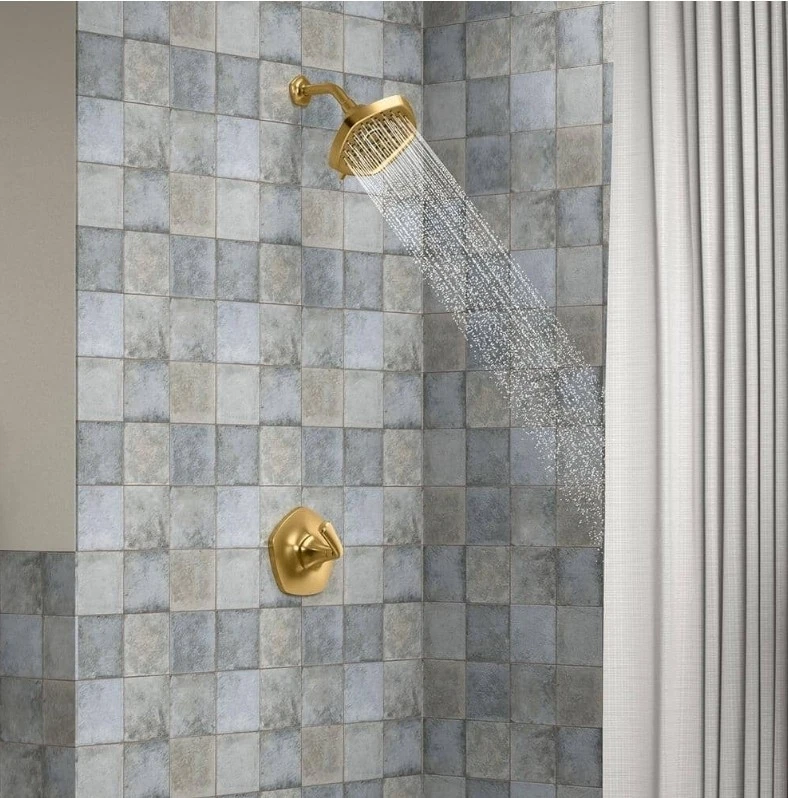 Grifo de bañera y ducha Kohler Sundae R28798-4G-2 MB latón moderno cepillado con válvula Foto 3 de 4