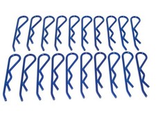 20x Karosserieklammern groß 46mm blau Pins C...