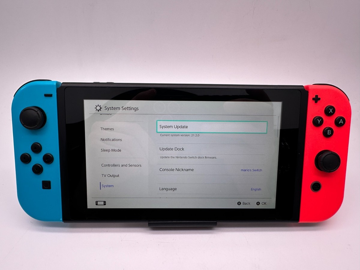 Nintendo Switch HAC-001 V1 Console Unpatched RED/BLUE FULLY