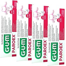 4x GUM Paroex Gel 0,12% CHX Zahnpasta - Zahnfleischentzündung - Parodontose