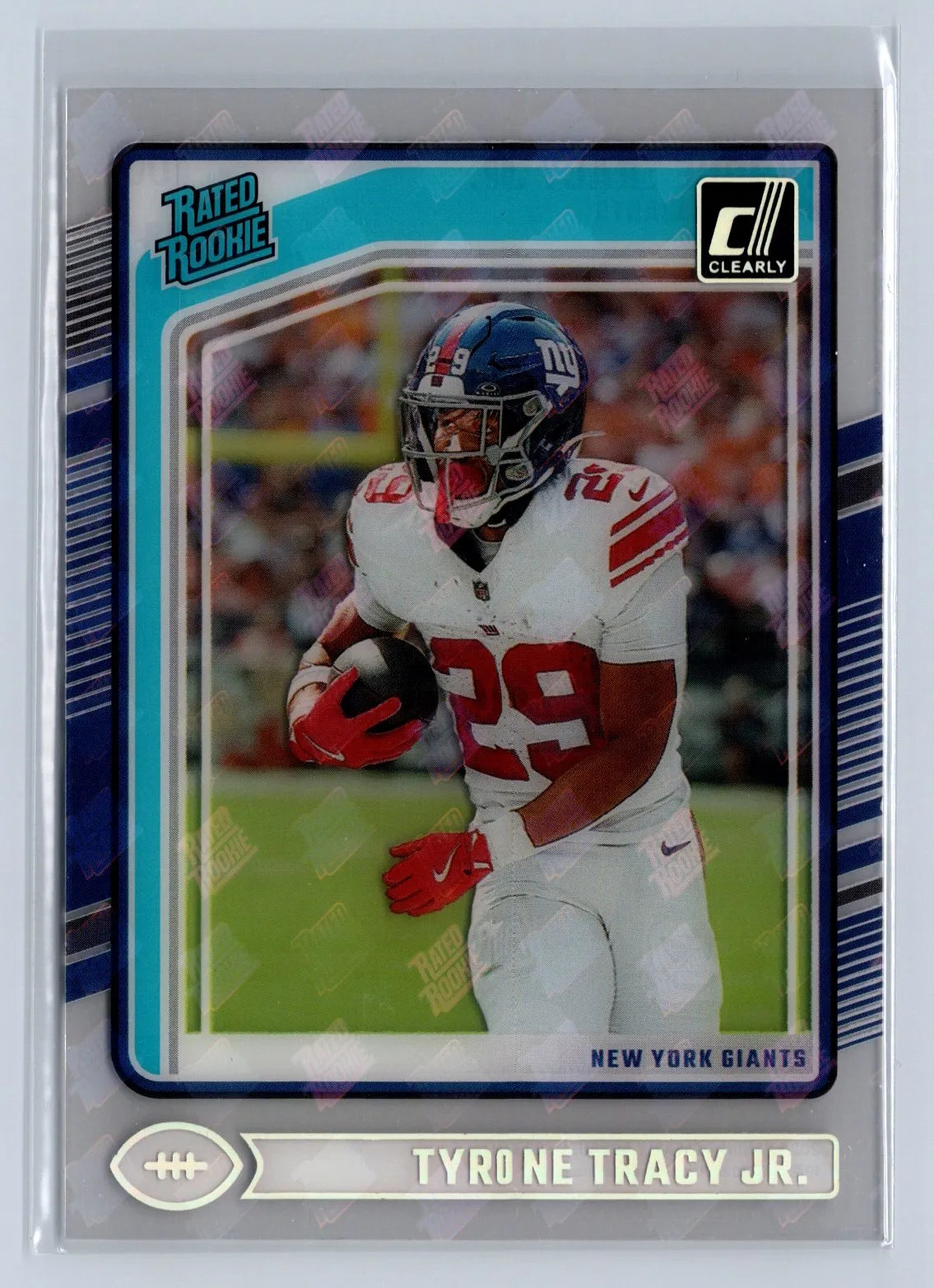 2024 Panini Clearly Donruss Tyrone Tracy Jr. Rated Rookie Logo Mosaics #100