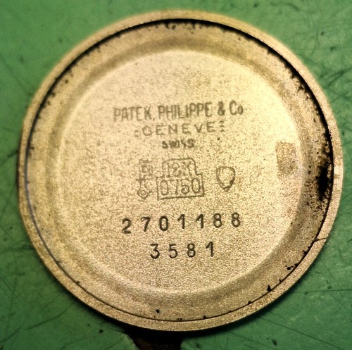 Patek Philippe Ellipse 3581 montre vintage watch or blanc tropical dial 32×27mm - Imagen 8 de 9