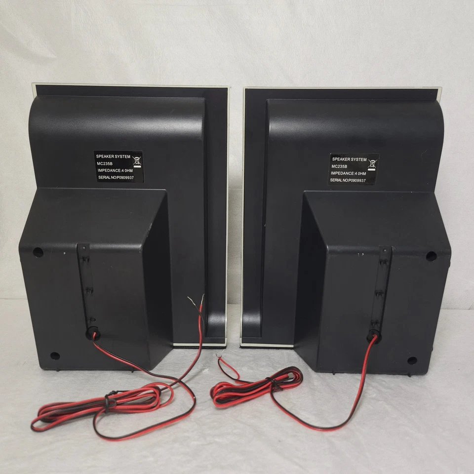 PHILIPS MC235B Bookshelf Speakers 4 OHM Hi Fi Speaker System Black - Image 4 of 4