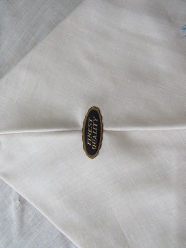 3 Vintage Hankies Monogram Initial M Embroidered Blue Cotton New - Picture 10 of 12