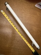 Vintage Art Deco Milk Glass Towel Rod 18 Inches