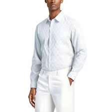 Alfani Mens Printed Cotton Button-Down Shirt BHFO 3002