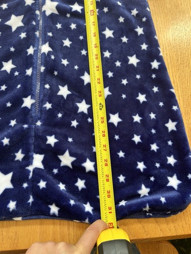 Hudson Baby HB Plush Sleeping Bag Sack Blanket Navy Stars Size 12-18 Months - Picture 5 of 6