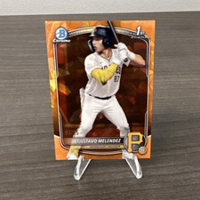 2025 Bowman Chrome Draft Sapphire Gustavo Melendez Pirates Orange /25 RC BDC-112