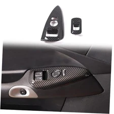 Window Lift Switch Cover Compatible with Chevy Corvette C6 carbon fiber pattern