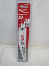 Milwaukee 48-00-5701, 6" Reciprocating Saw Blade, 7 / 11 TPI, 5 Pack