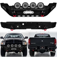 For 2003-2005 Dodge Ram 25003500 Front Or Rear Bumper With 10xlight And D-rings