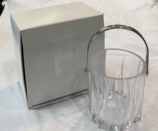 Park Avenue Mikasa Crystal Ice Bucket Barware  Celebrations Original Box