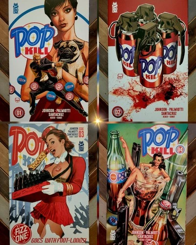 POP KILL #1-4 Complete w/ Adam Hughes & J. Scott Campbell Variants! (2025) NEW