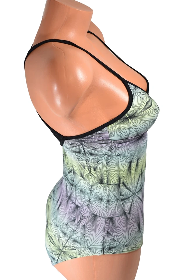 Women's Hurley Multi-colored One-Piece Swimsuit Size 10 NWOT - Изображение 4 из 4