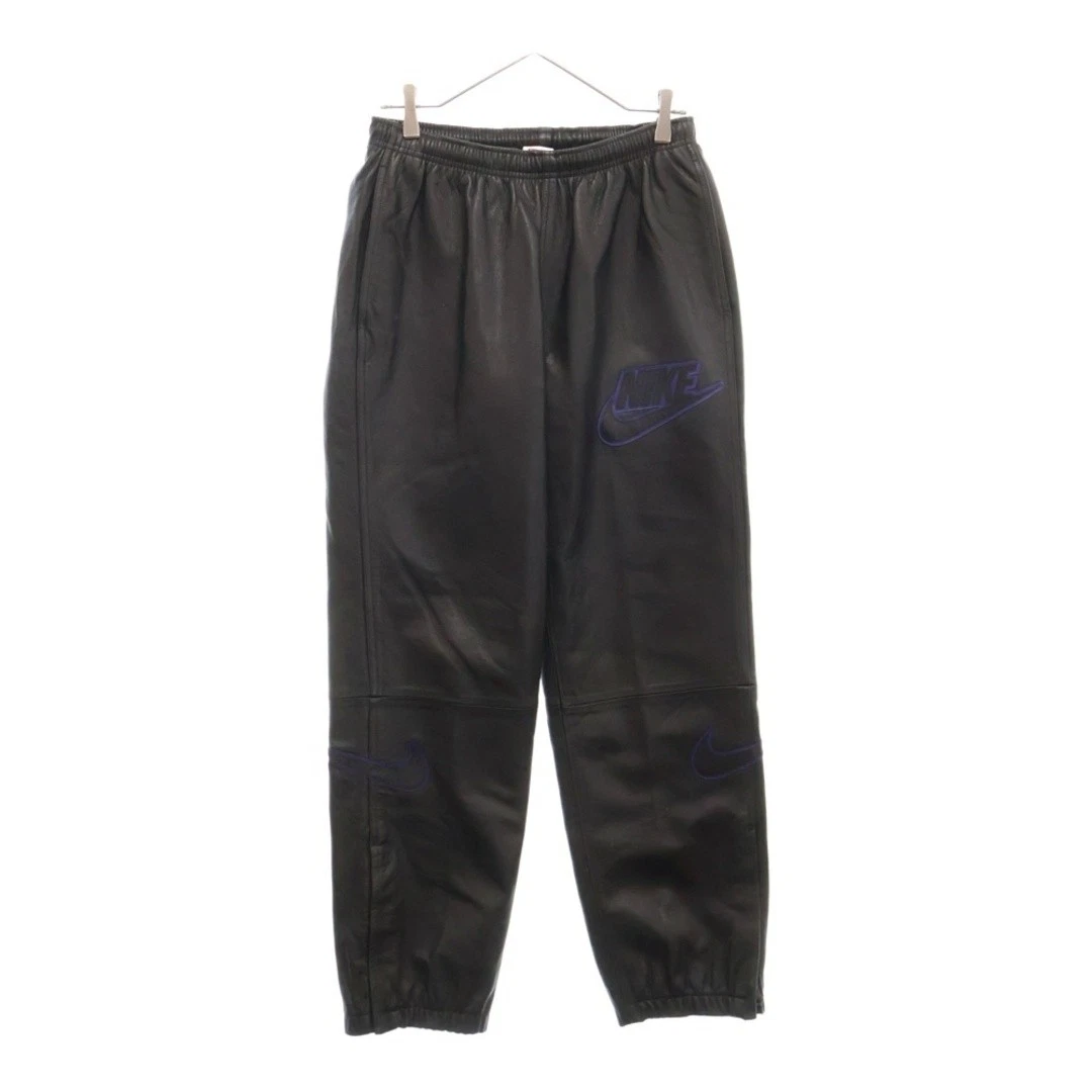 Pantalon d'échauffement en cuir noir SUPREME 19AW x Nike CK6220 010 d'occasion 6a46e1ada92136cc