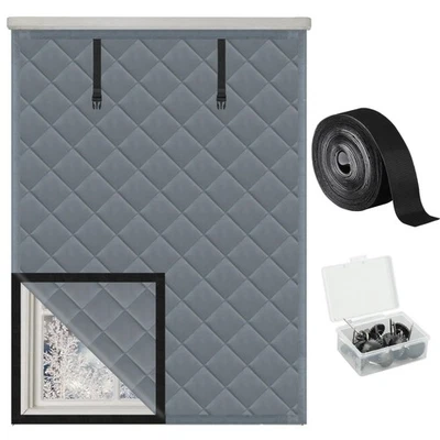 FAIROOTH Winter Insulated Window Cover 39In X 63In Thermal Insulated Window Cover 3 Layer