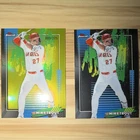 2026 TOPPS FINEST MIKE TROUT YELLOW REFRACTOR 09/275 and BASE CARD LOT !!!!