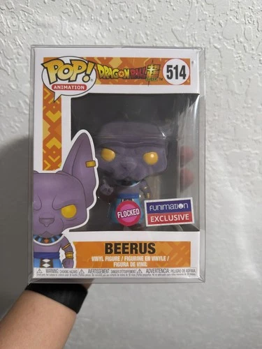 Funko Pop! Animation: Dragon Ball Beerus Funimation Exclusive Flocked #514