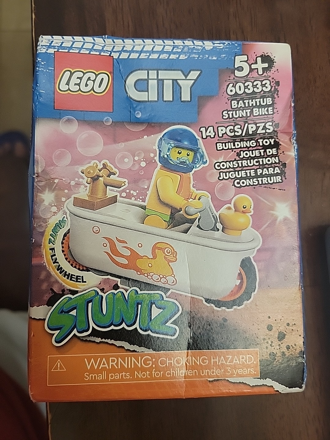 LEGO CITY Stuntz Bathtub Stunt Bike Retired Set 14pcs New Sealed