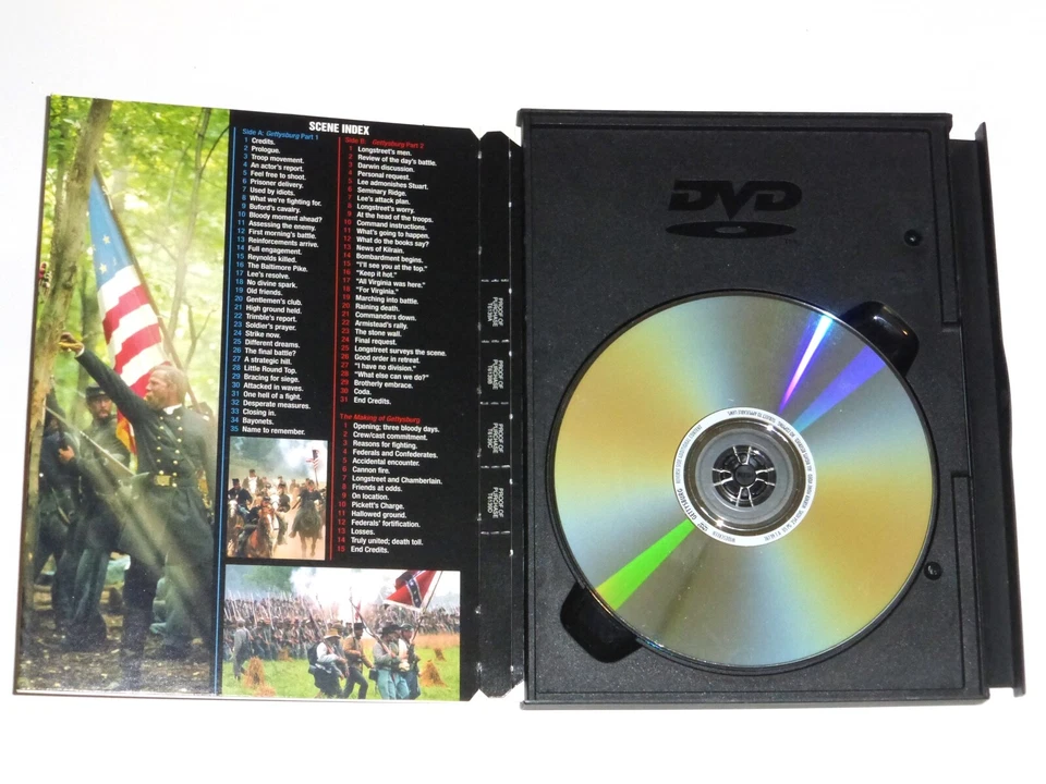 Gettysburg DVD Widescreen 1993 254 mins. TNT Turner Martin Sheen - Image 3 of 3