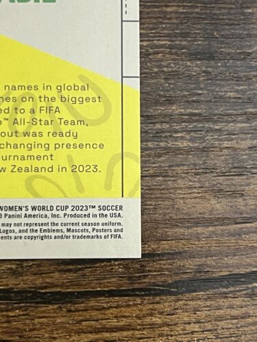 Marta 2023 Donruss Women's World Cup #202 Autogramm Red Parallel SP 47/99 - Bild 10 von 10