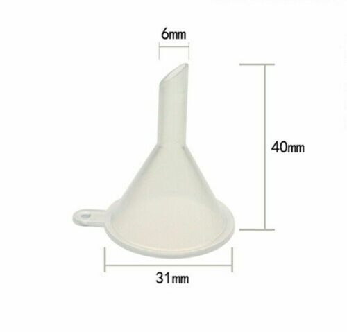 1 X FUNNEL NARROW NECK mini atomiser small tiny plastic atomiser micro 3cm UK - Picture 2 of 7