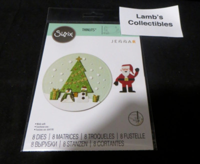 Sizzix Thinlits Die Set 8 Piece Snowdome by Jenna Rushforth 8 Dies 665343 Jennar
