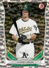 TRACE LOEHR 2014 Bowman Draft SILVER ICE ROOKIE RC #DP108 Athletics 