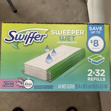 Swiffer Sweeper Wet Mopping Cloth Refills, Lavender Scent 64 ct. 2 X 32 Count