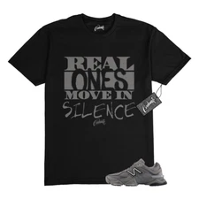 9060 Shadow Grey Castlerock Black T Shirt to Match REAL