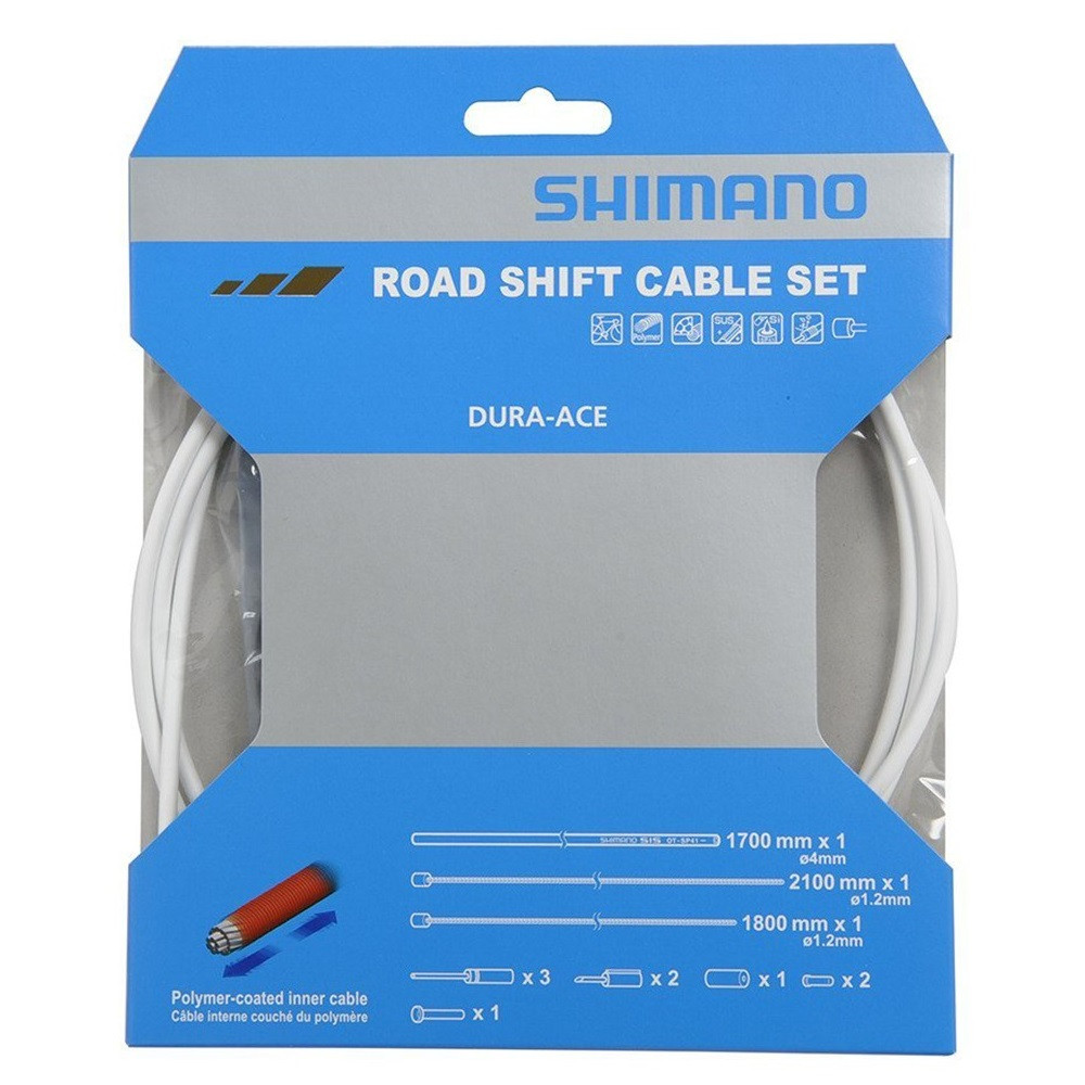 Shimano Polymer Road Gear Shift Cable Set - Y63Z98920 - White - Dura Ace