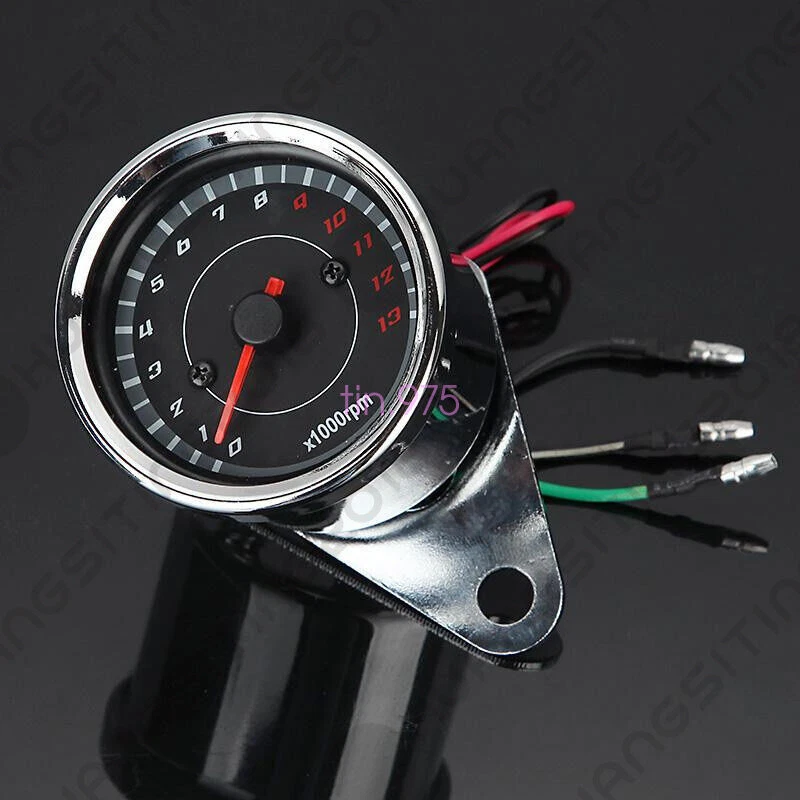 Universal Motorcycle LED Night Light Backlight Gauge Tacho Tachometer 13000RPM - Image 3 of 4