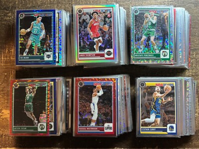 2023-24 NBA Hoops Premium Stock Vet & RC Base, #'d, Prizm  Singles, You Pick