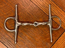 High Quality Full Cheek Snaffle Bit for Horse Bridle ~ 5" Slow Twist Mouth