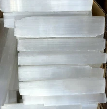 10 " Selenite Logs XL Natural Crystal Sticks Rough Wands BULK 5 lb LOT Wholesale
