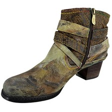 Spring Step Beige Leather Upper Boots for Women for sale