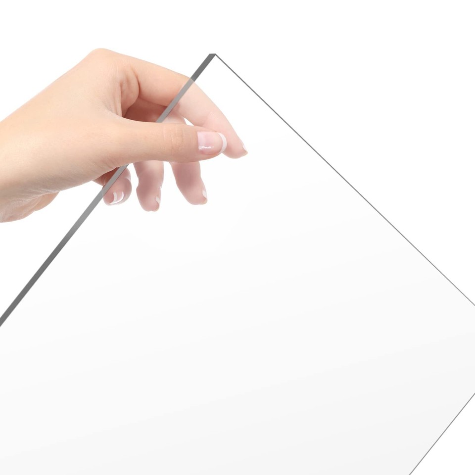 8 PCS 12 x 12 x 1/4 Inch Clear Acrylic Plexiglass Sheets, Durable