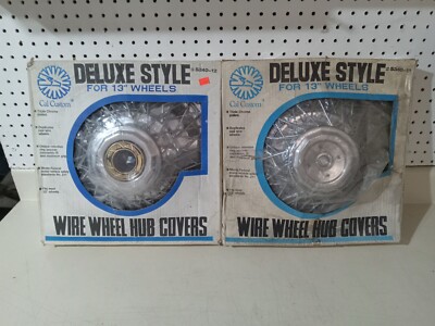 13 Inch Wire Wheel Hub Covers By Cal Custom Hawk Part Number 5340-12 (2)