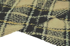 BLACK & FAWN MULTI COLOUR BOLD CHECK BOILED WOOL CASHMERE KNIT MADE IN ITALY A27