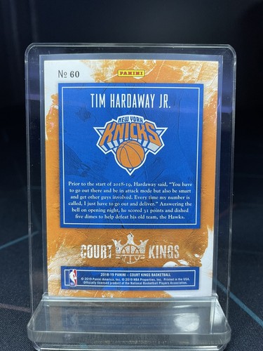 2018-19 Panini Court Kings #60 Tim Hardaway Jr. New York Knicks - Imagen 2 de 2