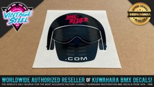 BMX-RIDER Decal Sticker - Vintage Old School Frame, Number Plate, Helmet More
