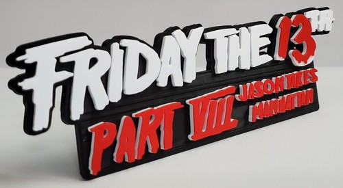 FREITAG der 13. 8 JASON NIMMT MANHATTAN Filmplakette - Bild 3 von 6