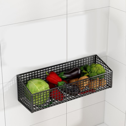 Wall Mount Basket Organize Basket Fruit Wire Basket for Kitchen Ginger Fruit - Bild 26 von 39