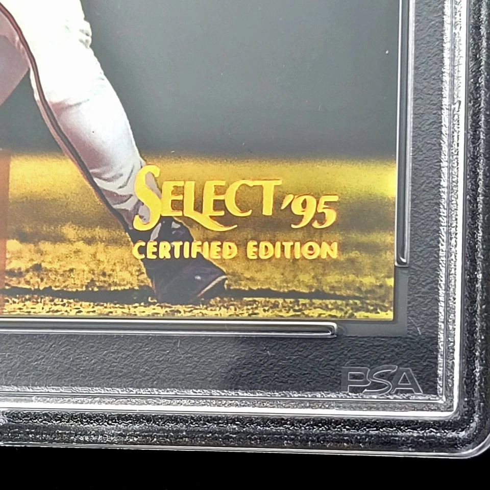 1995 Select Сертифицированное Зеркало Золото No107 Чиппер Джонс Атланта Брэйвз HOF PSA 9 - Изображение 4 из 4