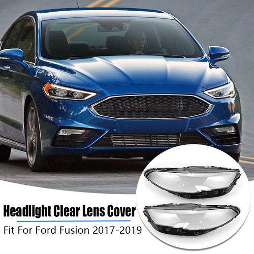 1Pair Front Headlight HeadLamp Lens Shell Cover Cap For Ford Fusion 2017 2018 2X - Picture 2 of 10