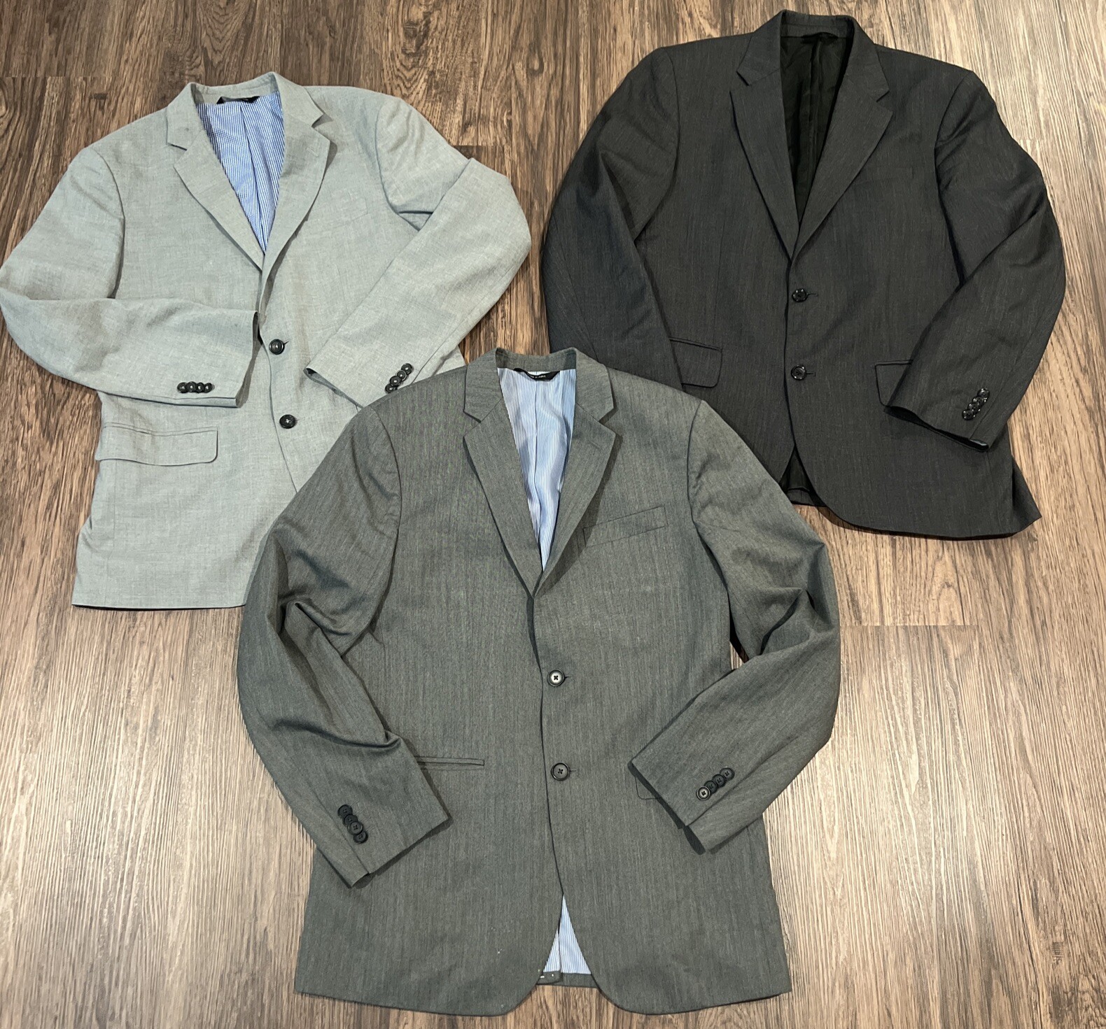 Lotto 3 giacche tuta sportiva Banana Republic Blazer da uomo 40R su misura